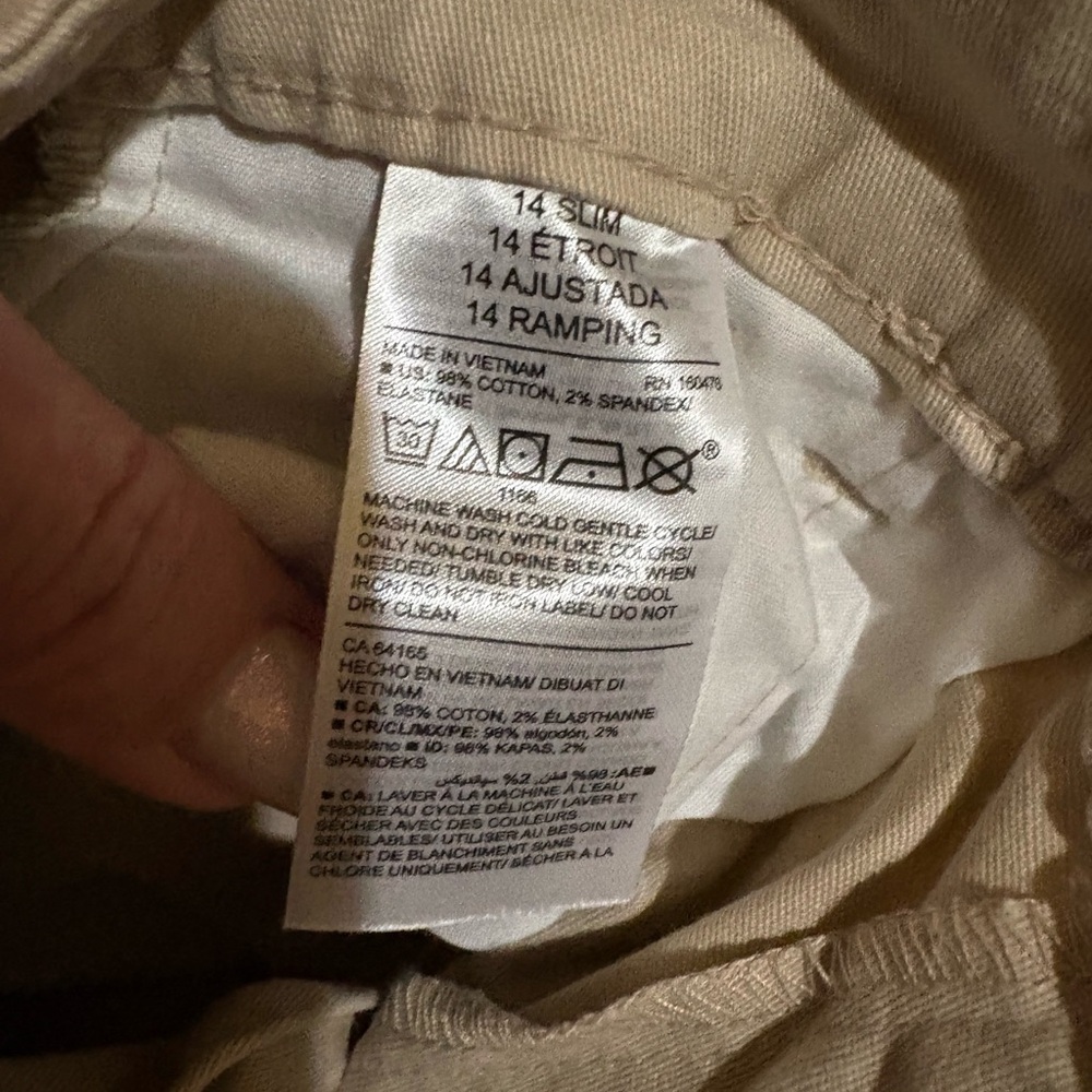 Old Navy Big Girls Khaki Chinos - Picture 7 of 10